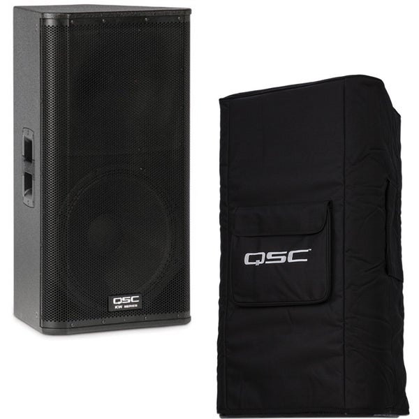 QSC KW152 cassa attiva, cover protettiva inclusa