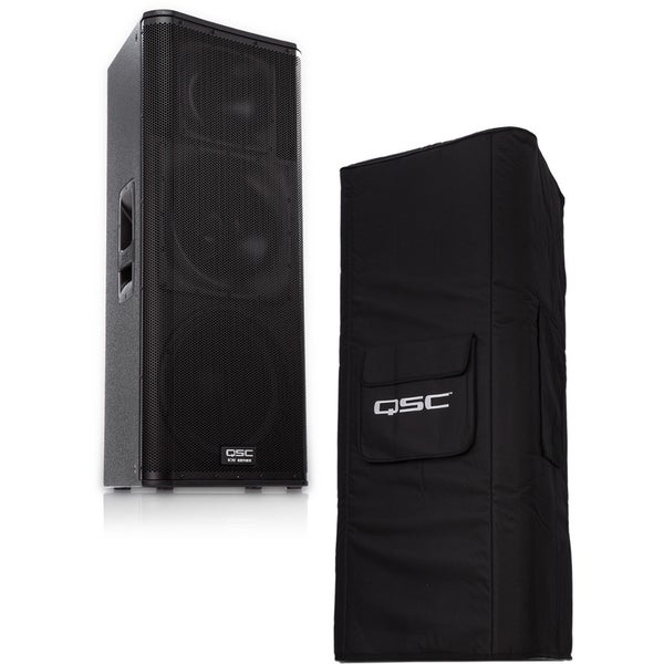 QSC KW153 cassa attiva, cover protettiva inclusa