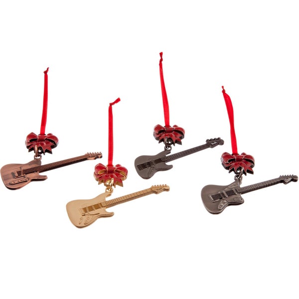Fender  quitarra con lazo navideño (4 ud)