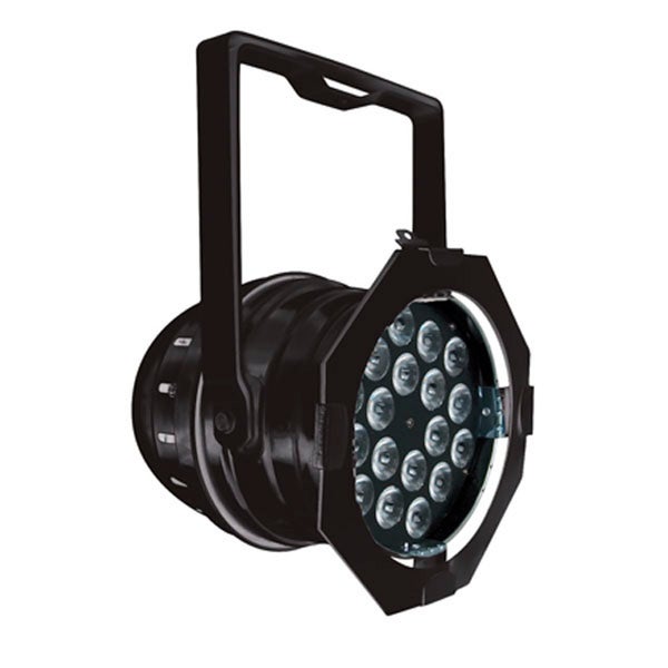 Showtec LED Par 64 18x Tri-LED modèle court noir