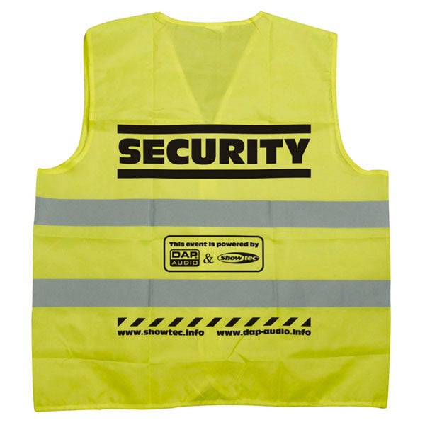 Showtec gilet de sécurité jaune
