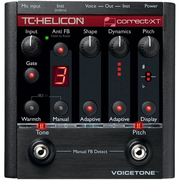 TC Helicon VoiceTone Correct XT pedal efectos