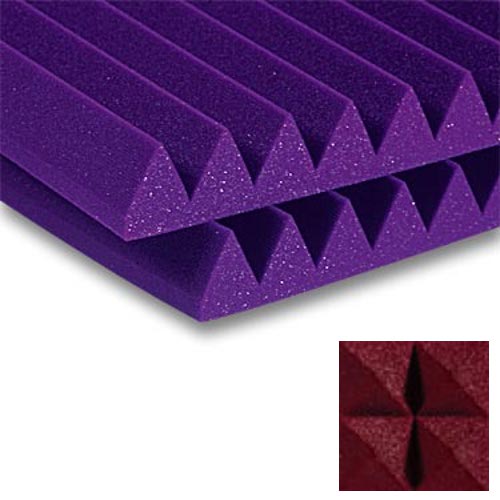 Auralex Studiofoam Wedge BUR Burgundy 24x24x2 Absorber (Single Piece)