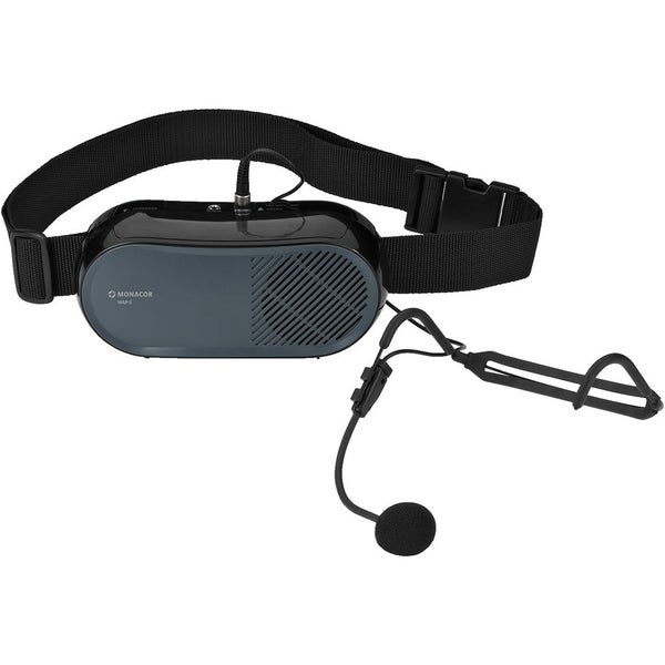 Monacor WAP-5 microfono headset con speaker su cintura