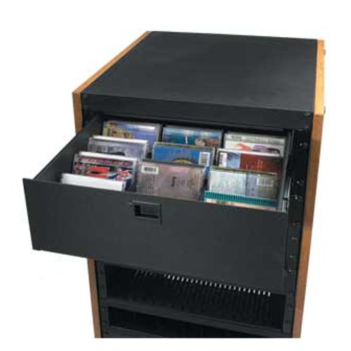 Raxxess CDP tiroir rack vertical CD et DVD | Bax Music