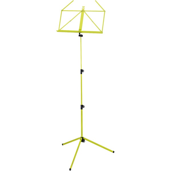 Konig & Meyer 10010 atril con bandeja plegable, amarillo/verde