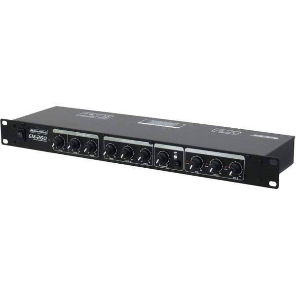 Omnitronic EM-260B mixer per installazione 19''