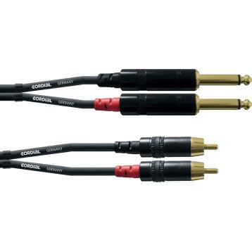 Cordial CFU1.5PC 2x Klinke - 2x Cinch Kabel, 1,5 m - Bild 4