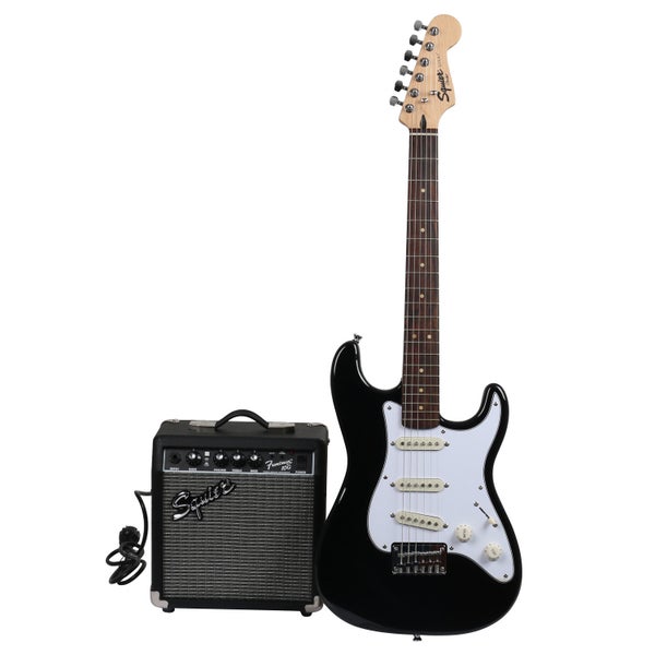 Squier Strat Pack SSS Black electric guitar set