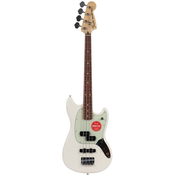 Fender Mustang Bass PJ Olympic White PF