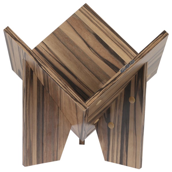 Zomo VS-Box Space vinyl holder, zebrano