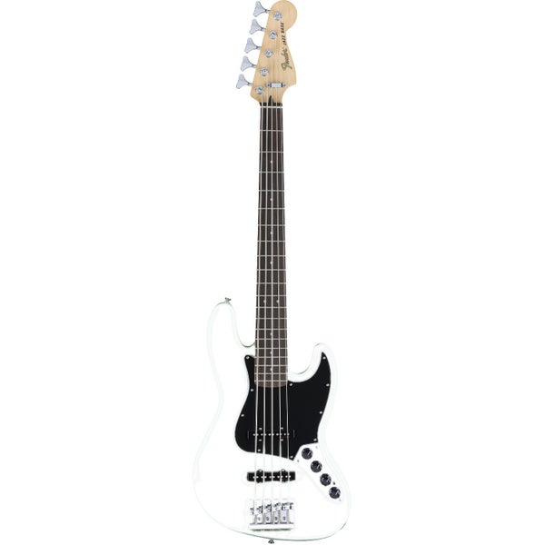 Fender Deluxe Active Jazz Bass V Olympic White PF