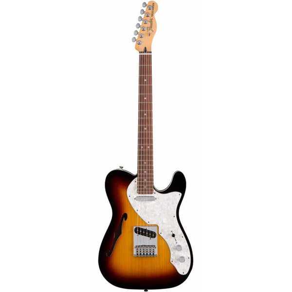Fender Deluxe Tele Thinline 3-Color Sunburst PF