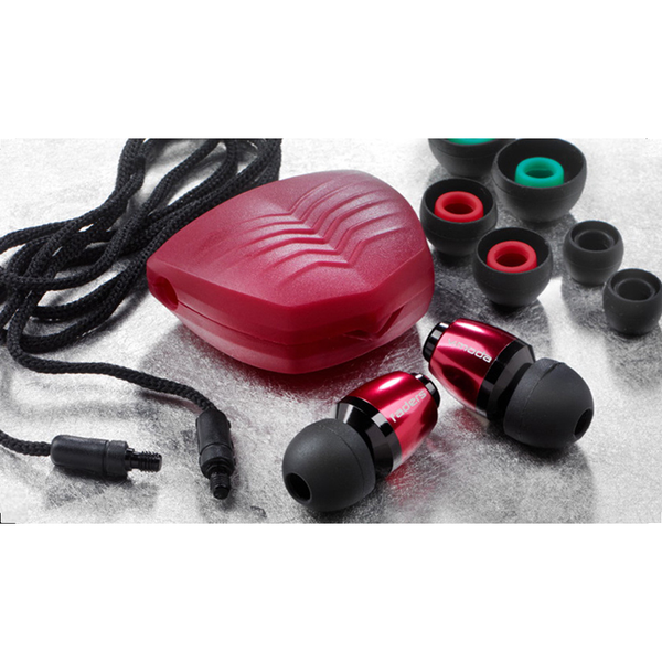V-Moda Faders protectores auditivos rojos