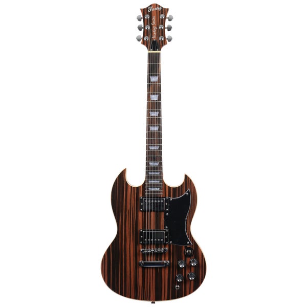 Fazley FSG418BZ guitare électrique Brown Zebra