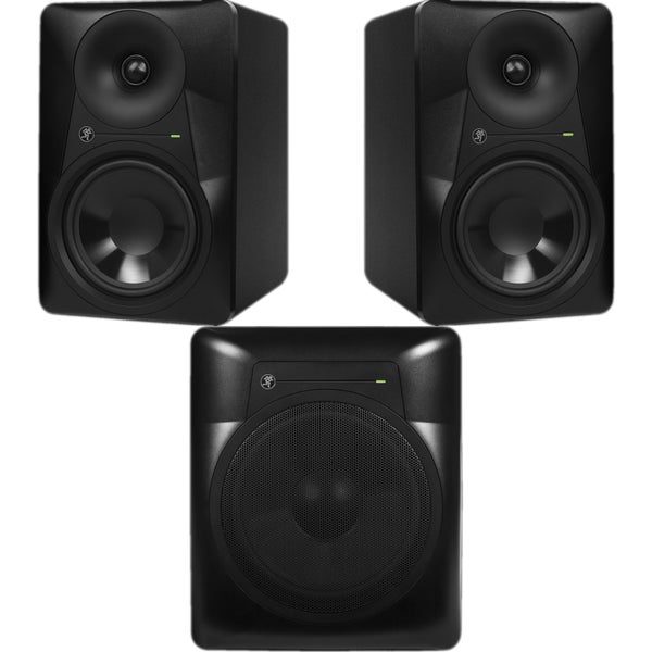 Mackie MR624 set de dos con el subwoofer MRS10