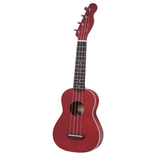 Fender California Coast Venice sopranukulele cherry