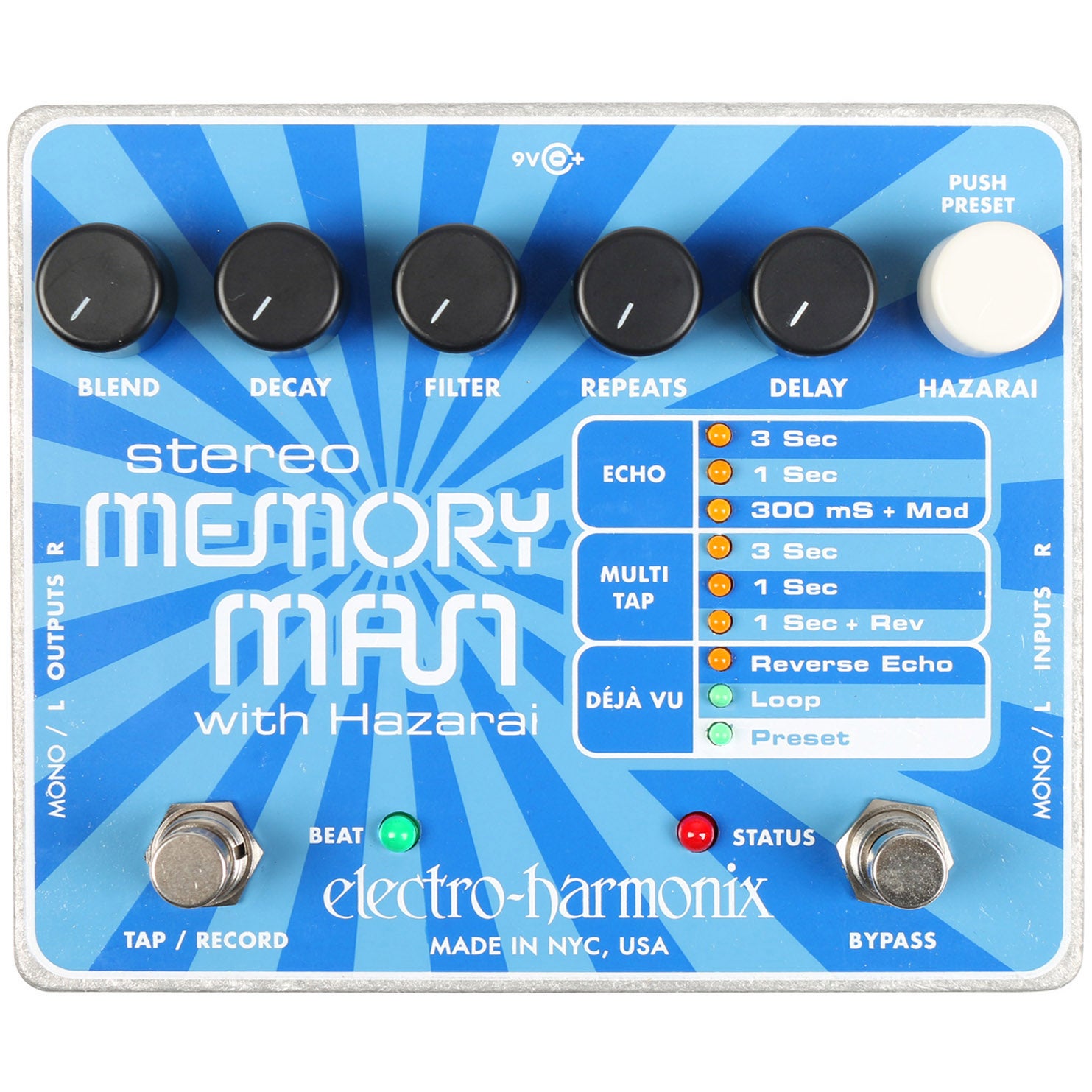Electro Harmonix Stereo Memory Man with Hazarai delay effect | Bax Music