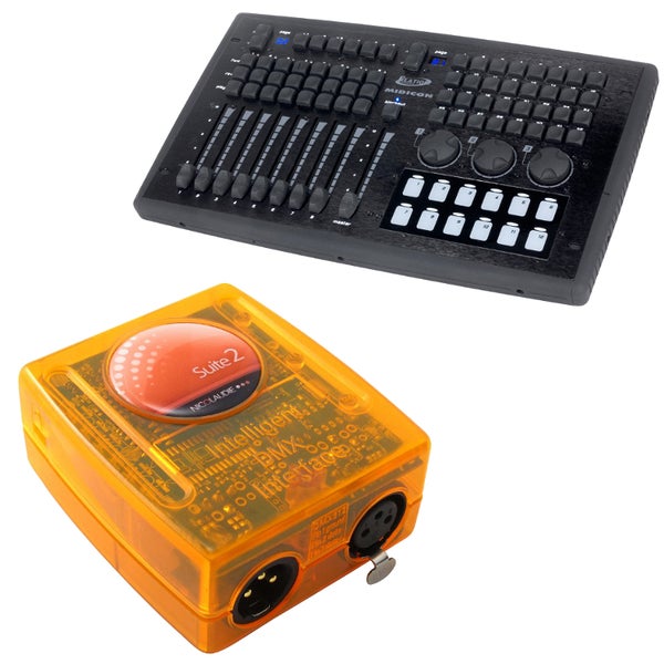 Sunlite Suite 2 + Elation MIDICON système DMX