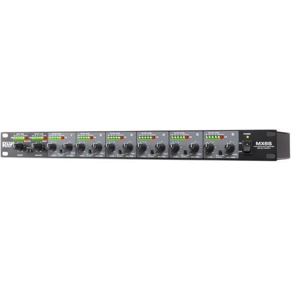 RANE DJ MX6S 6-kanaals mixer met signaal splitter