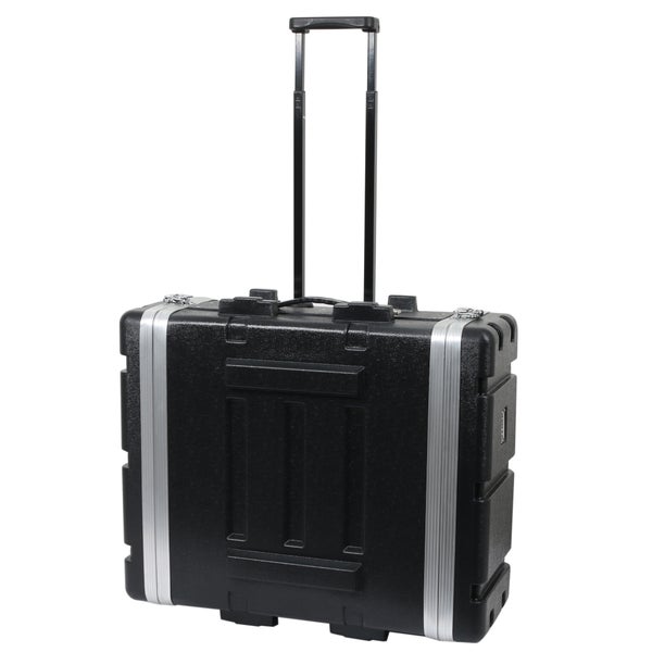 Innox ABS-19-4UT flight case double porte à roulettes en ABS, 19 pouces 4 U