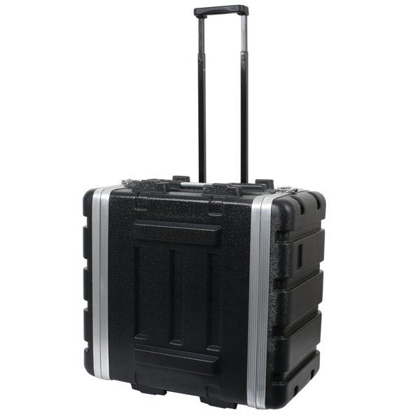 Innox ABS-17-6UT flight case double porte à roulettes en ABS 19 pouces, 6 U