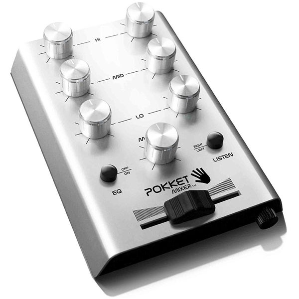 Pokket Pokketmixer DJ-mixer, argento