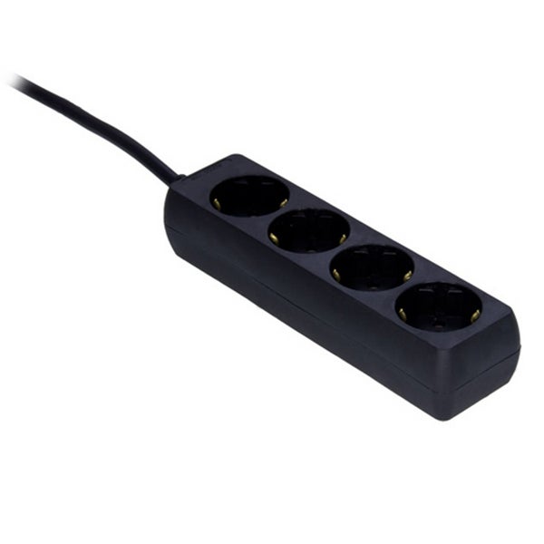 Procab PSC104 1.5 G regleta de 4 tomas, de 1,5 m