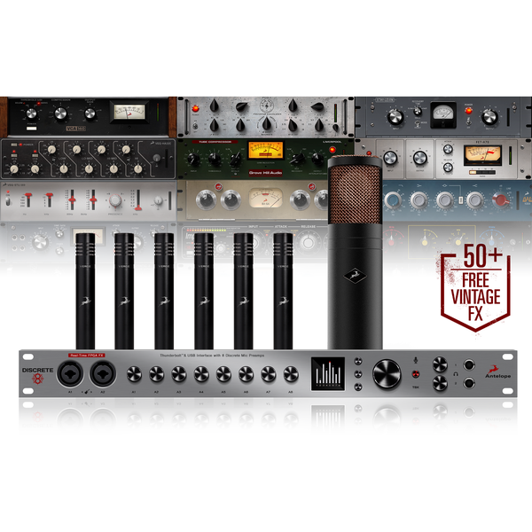 Antelope Audio Discrete 8 & Verge & Edge Mics studio bundle
