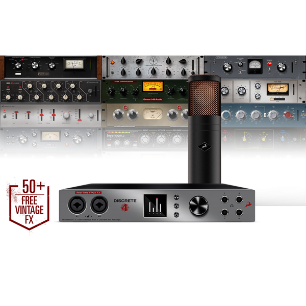Antelope Audio Discrete 4 + Edge + Premium FX Collection modelling microphone bundle