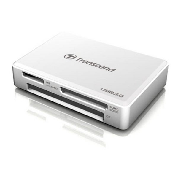 Transcend lecteur de cartes mémoire USB 3.0 (blanc)