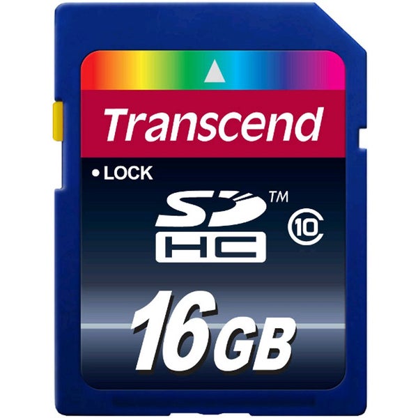 Transcend 16GB SDHC kort (klass 10)