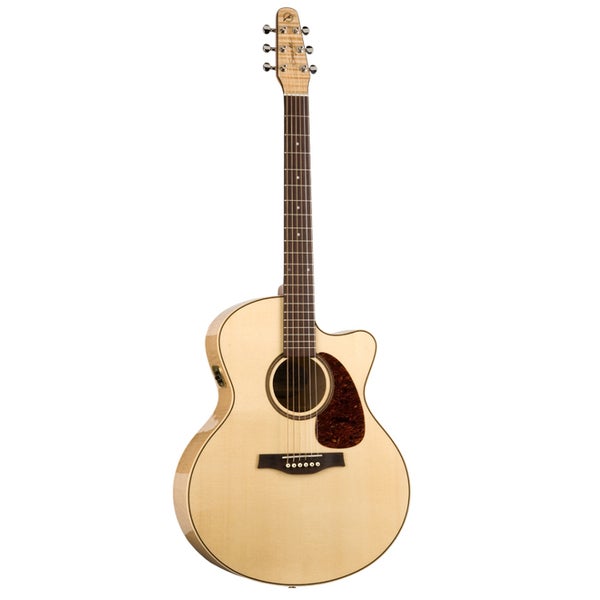 Seagull Performer CW Mini Jumbo QI guitare folk électro-acoustique avec housse