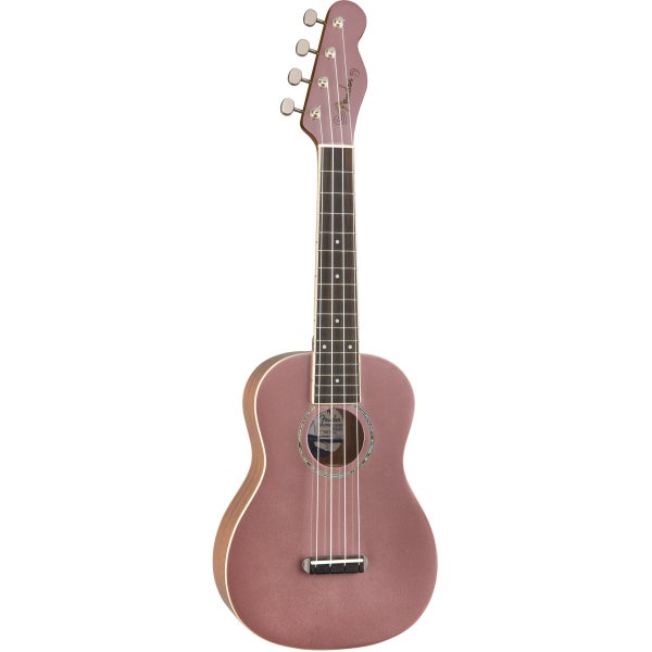 Fender California Coast Zuma concert ukulele, Burgundy Mist