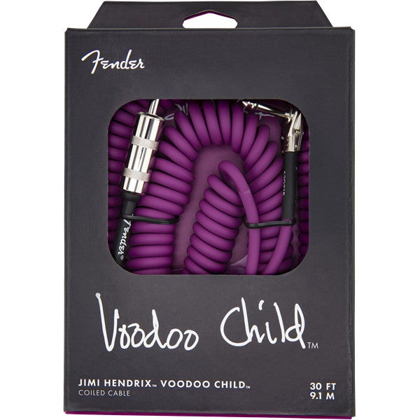 Fender Jimi Hendrix Voodoo Child Coiled Cable Purple 6.5 m
