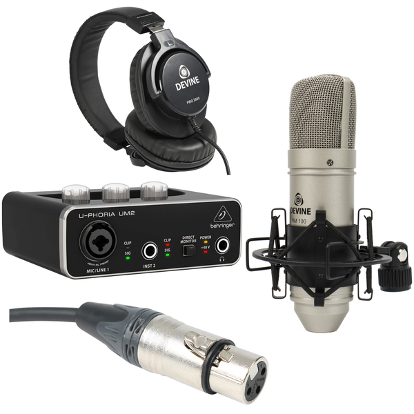 Behringer U-Phoria UM2 studio bundle