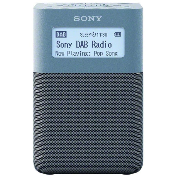 Sony XDR-V20D DAB+ digital alarm clock radio, blue