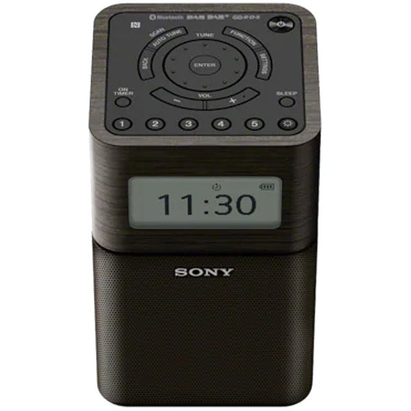 Sony XDR-V1BTD alarm clock radio with Bluetooth and DAB+, black