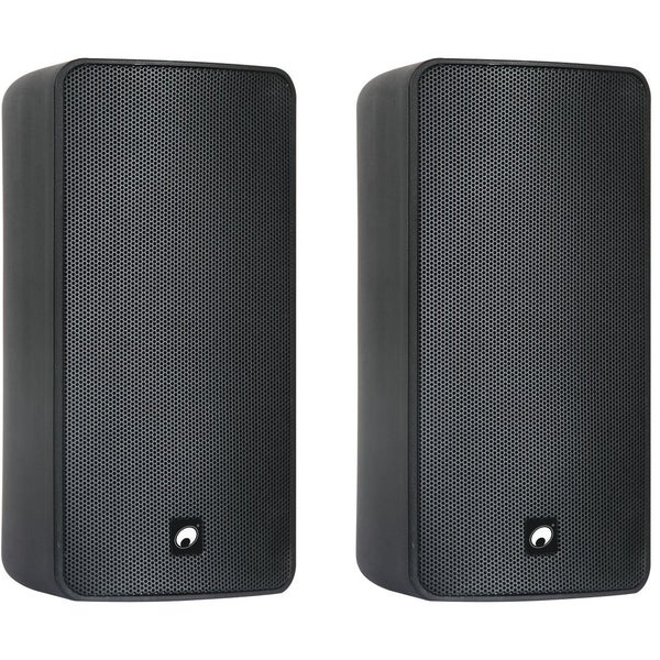 Omnitronic ODP-206T Juego de altavoces de instalación de 6 pulgadas y 11 voltios, negro