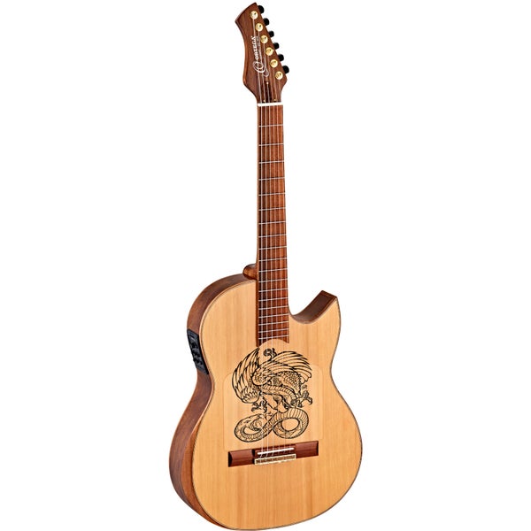 Ortega Ben Woods Signature FLAMETAL-ONE guitare E/A avec housse