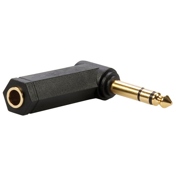 Reloop Ergonomic Adaptor right-angled headphone adapter, female jack to male jack