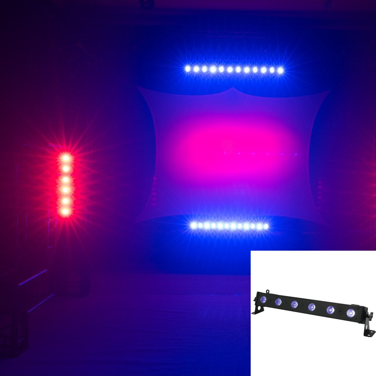 Eurolite LED BAR-6 QCL RGBA bar | Bax Music
