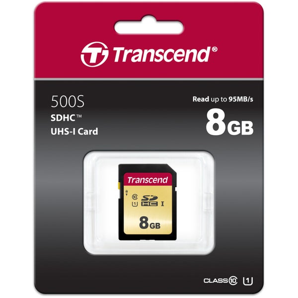 Transcend SDHC 500S 8GB UHS-1 U1 SD Card