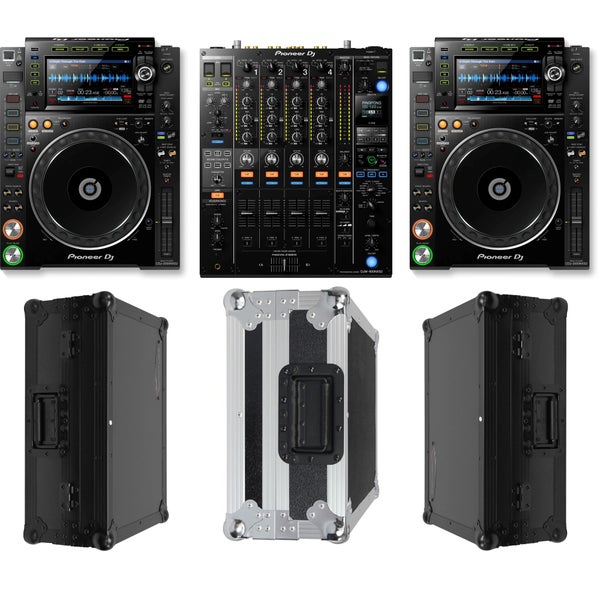 Pioneer DJ DJ Set 2x CDJ-2000NXS2 + DJM-900NXS2 + cases