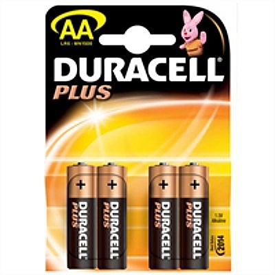 Duracell Plus Alkaline 4 AA penlite