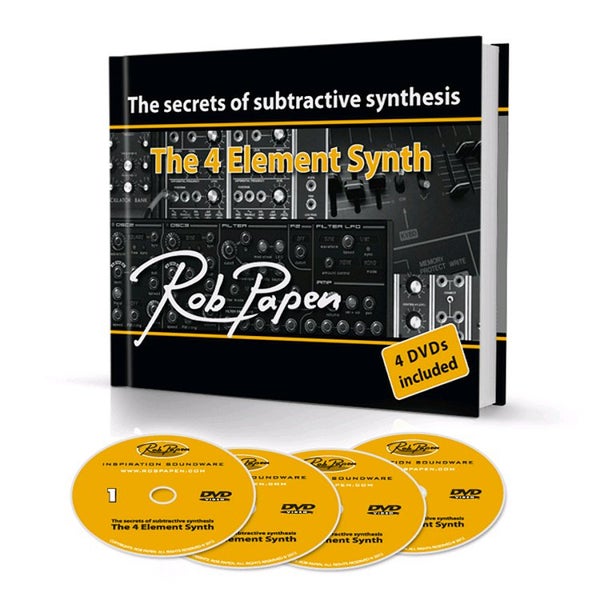 Rob Papen The 4 Element Synth boek en 4x DVD