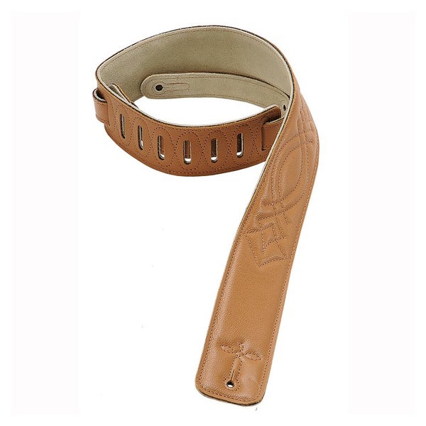 Levys Leathers DM1SG-TAN correa de guitarra acolchada de piel color beis