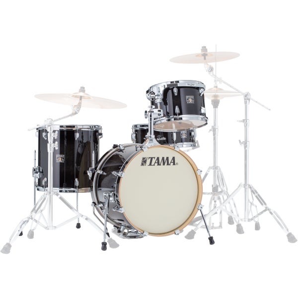 Tama CL48S-TPB Superstar Classic 4-piece set, Transparent. Black