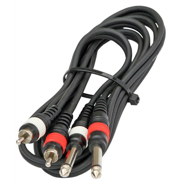 JB systems 2-0430 2x TS Jack Male to 2x RCA Male, 1.5 m