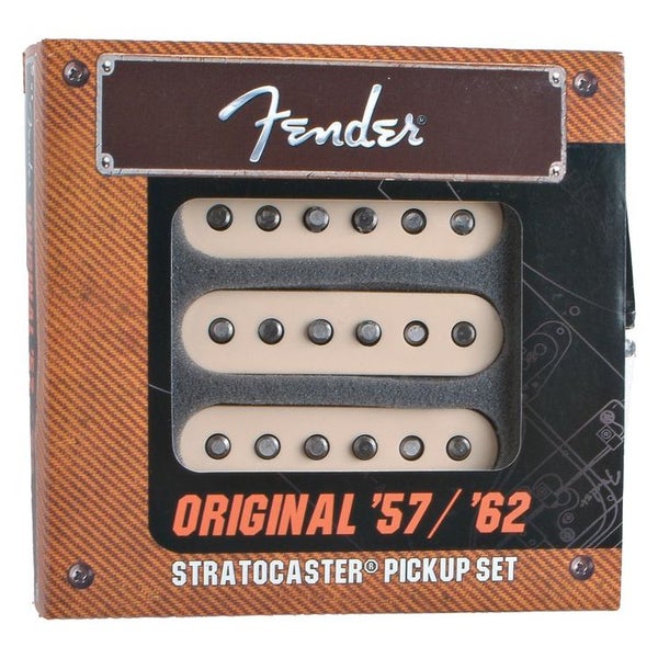 Fender Vintage 57/62 Stratocaster Pickups Aged White (set di 3)
